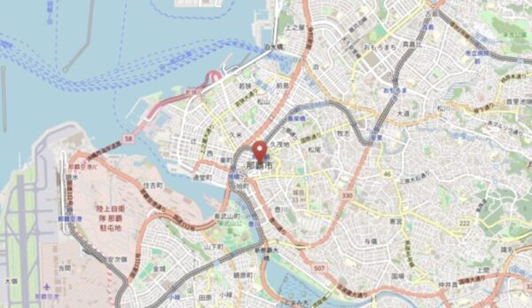 那覇市松山周辺の運転代行対応エリアマップ